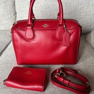 Coach Outlet Rowan Satchel Bag Red